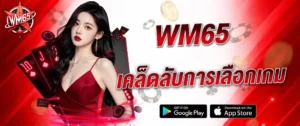 ภาพแบนเนอร์ WM65 เคล็ดลับการเลือกเกม คาสิโนออนไลน์ แนะนำการเลือกเล่นบาคาร่า สล็อต และเกมคาสิโนยอดนิยม เว็บตรง wm65 เล่นง่ายจ่ายเร็ว รองรับมือถือ